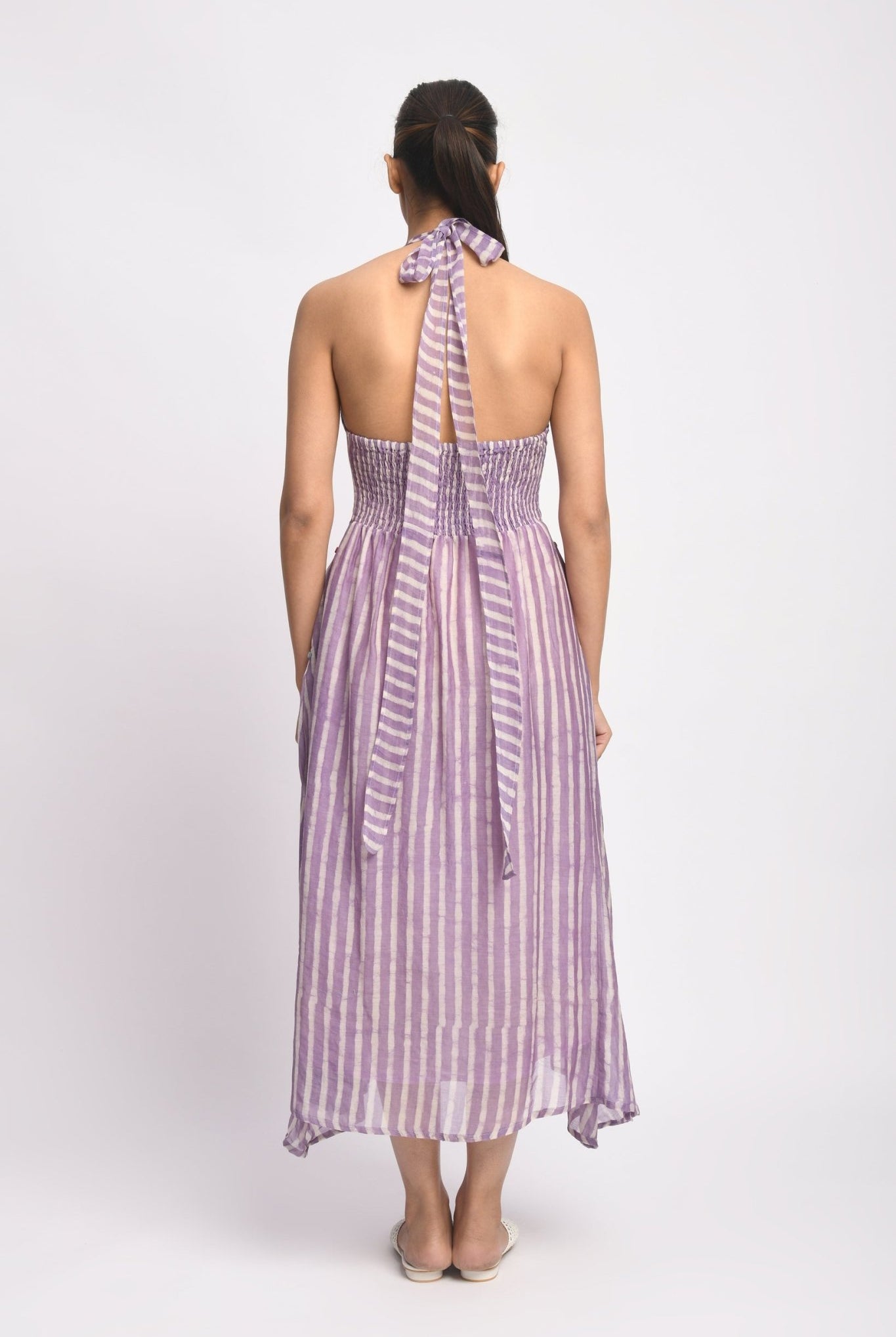 Lilac Halter Dress - CiceroniDressesJayati Goenka