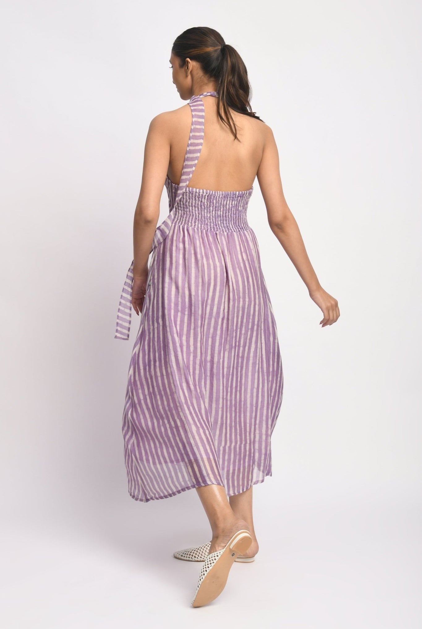Lilac Halter Dress - CiceroniDressesJayati Goenka