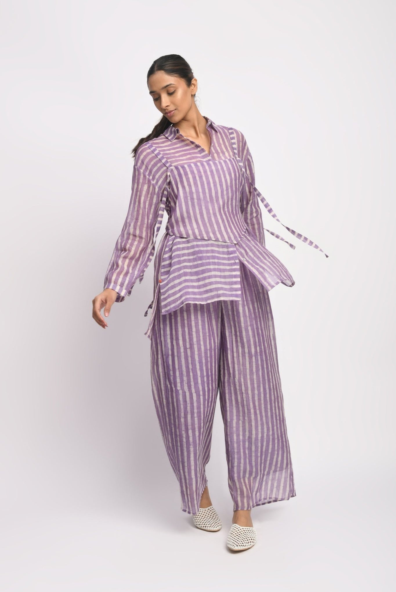Lilac Stripe Co - ord Set - CiceroniCo - ord SetJayati Goenka