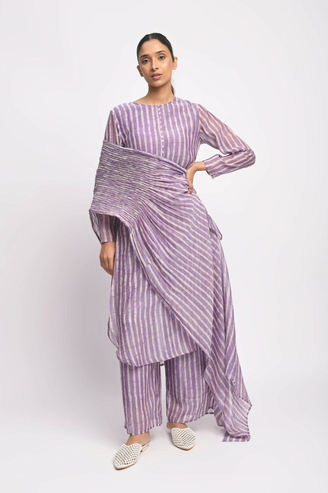 Lilac Suit Set - CiceroniKurta Set, Everyday WearJayati Goenka
