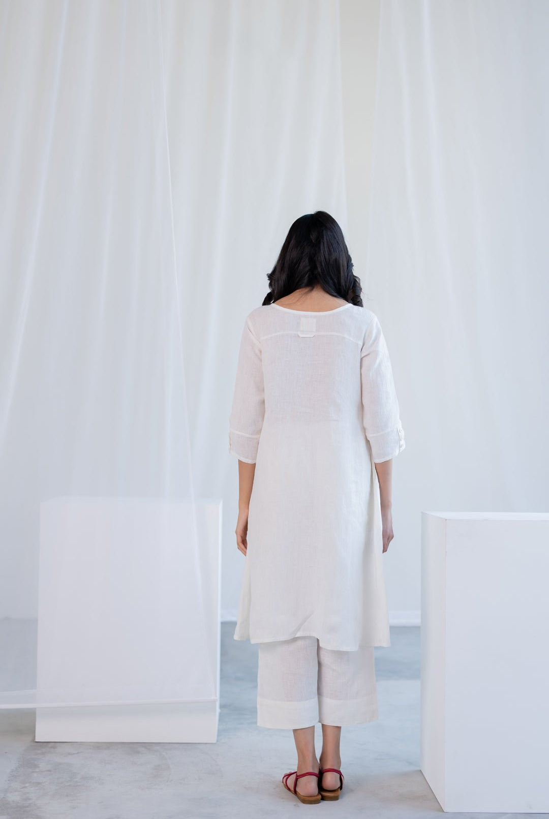 Linear Linen Co - ord Set - CiceroniKurta Set, Everyday WearSilai Studio