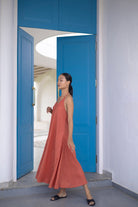 Linen Breezy Halter Dress - CiceroniDressesThoughts Into Things