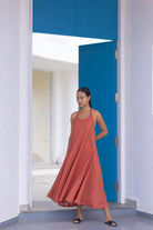 Linen Breezy Halter Dress - CiceroniDressesThoughts Into Things