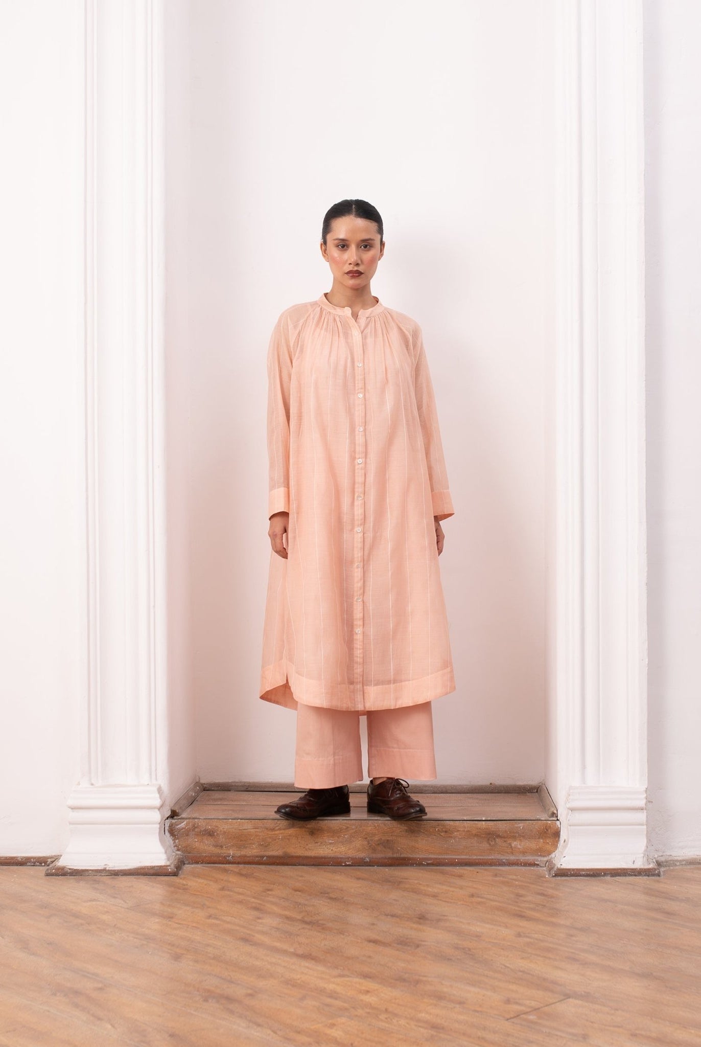 Lissome Set - Peach - CiceroniKurta Set, Everyday WearHiranya