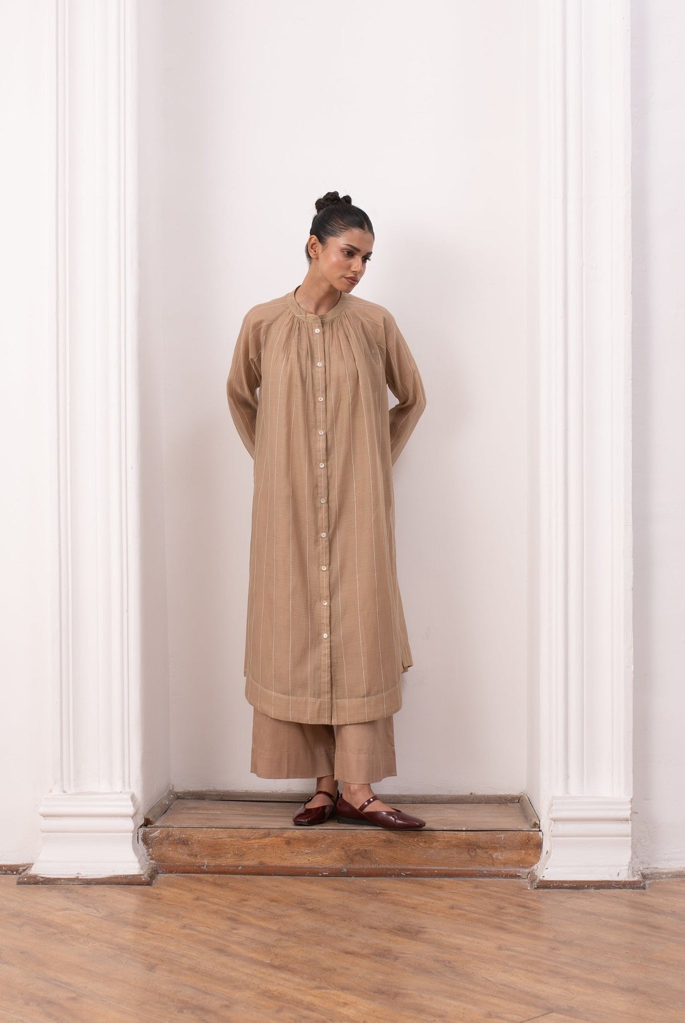 Lissome Set - Warm Beige - CiceroniKurta Set, Everyday WearHiranya