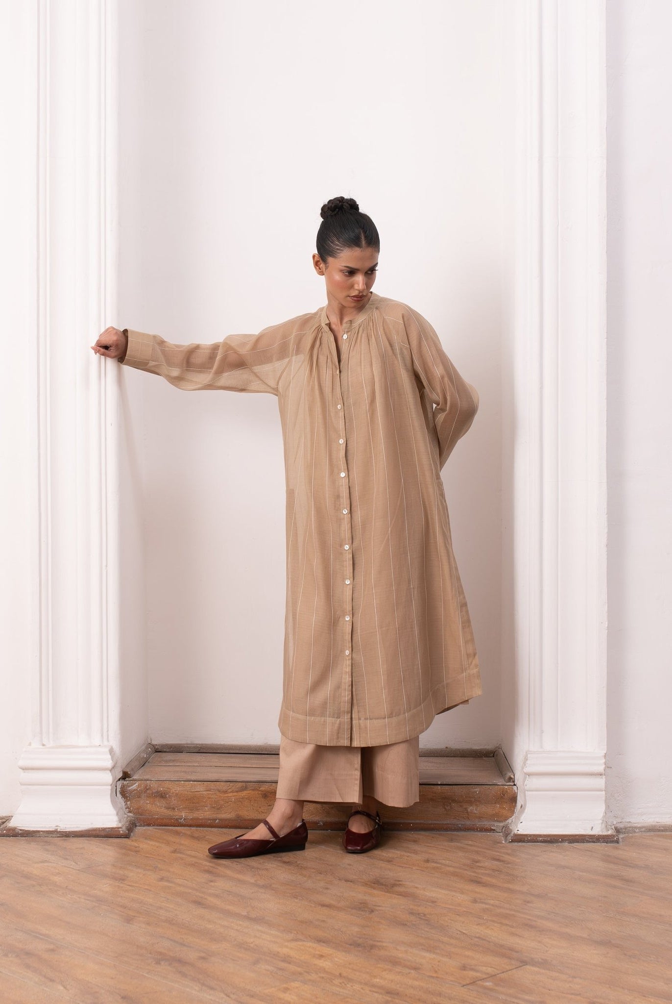 Lissome Set - Warm Beige - CiceroniKurta Set, Everyday WearHiranya