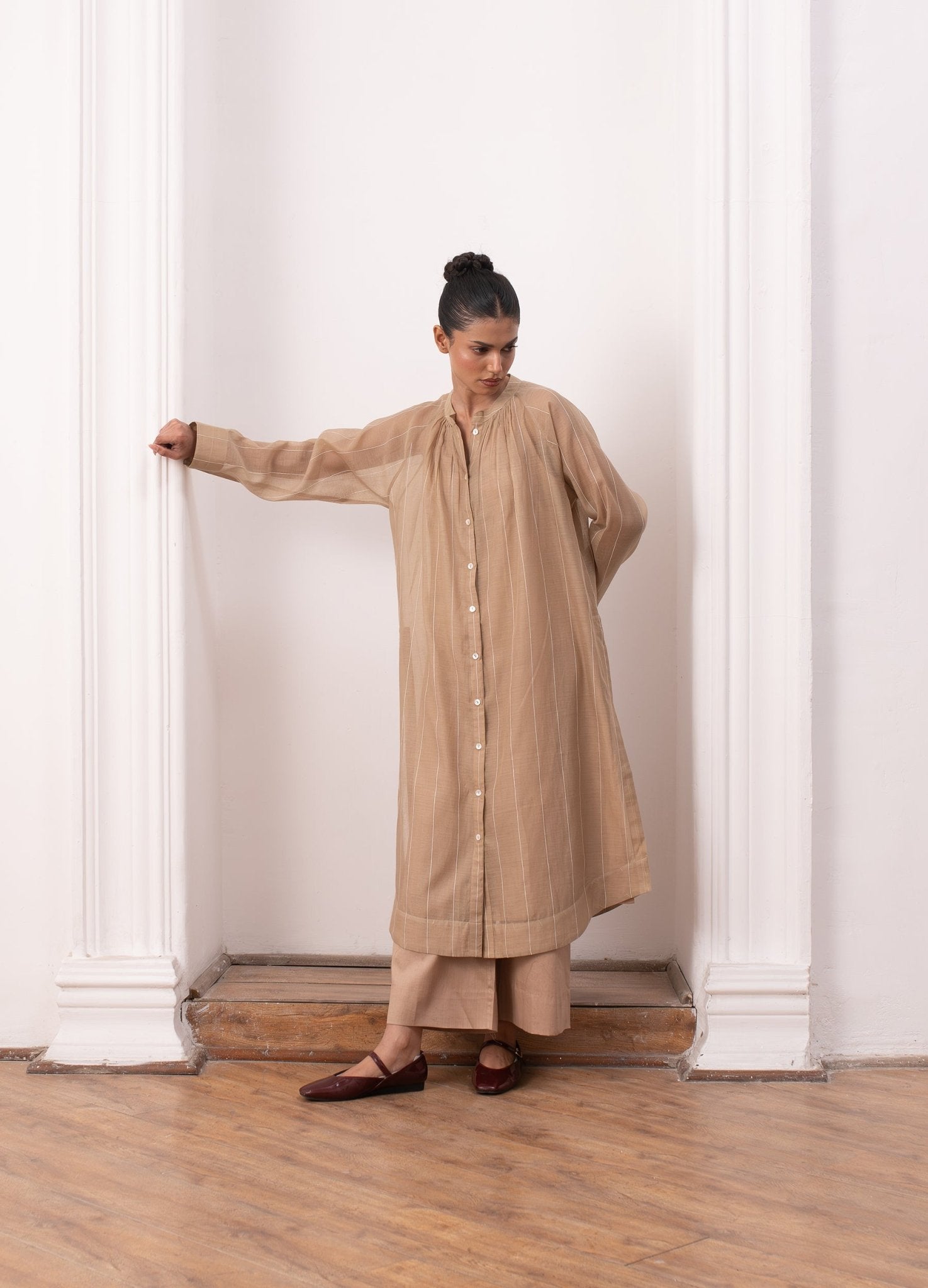 Lissome Set - Warm Beige - CiceroniKurta Set, Everyday WearHiranya