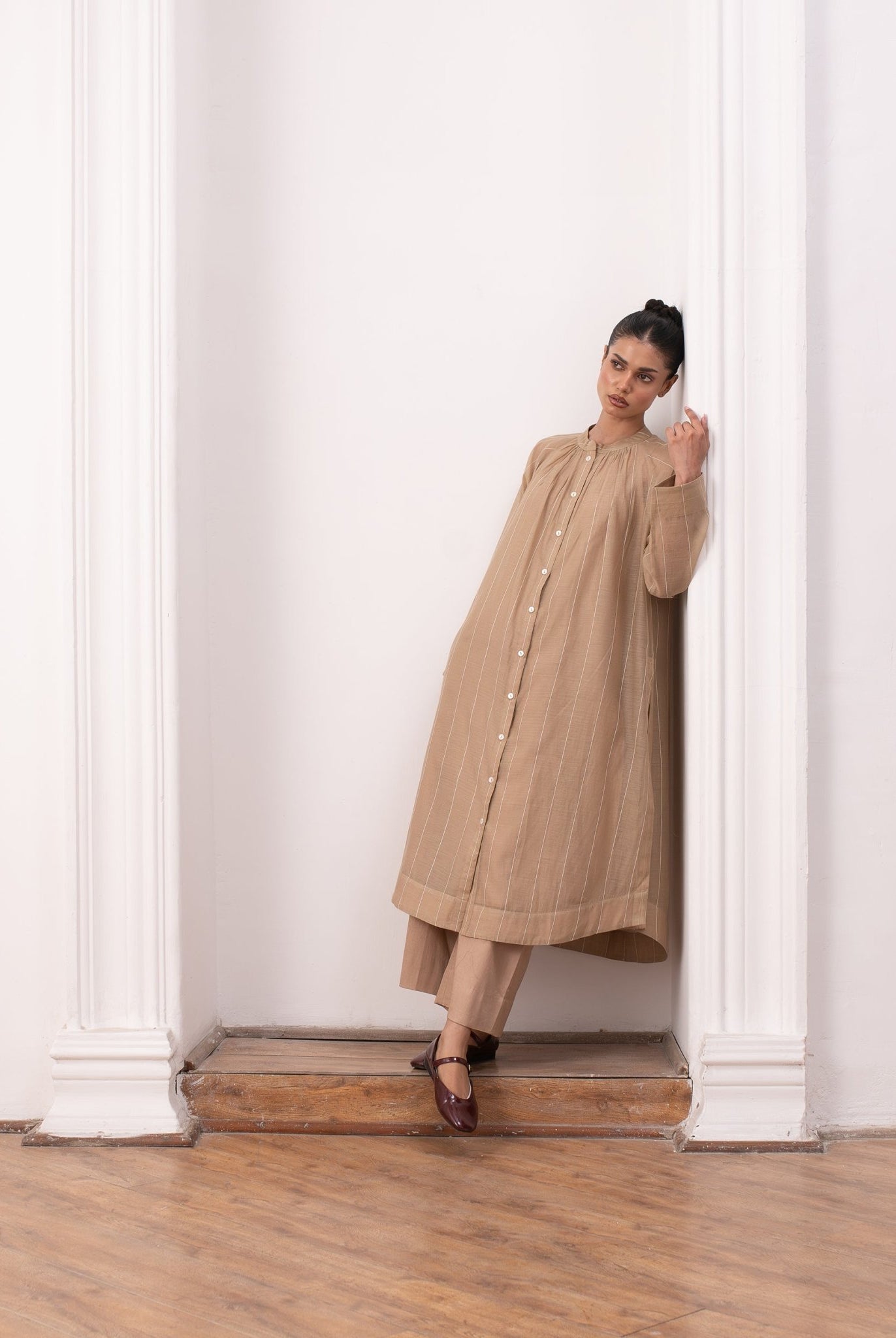 Lissome Set - Warm Beige - CiceroniKurta Set, Everyday WearHiranya