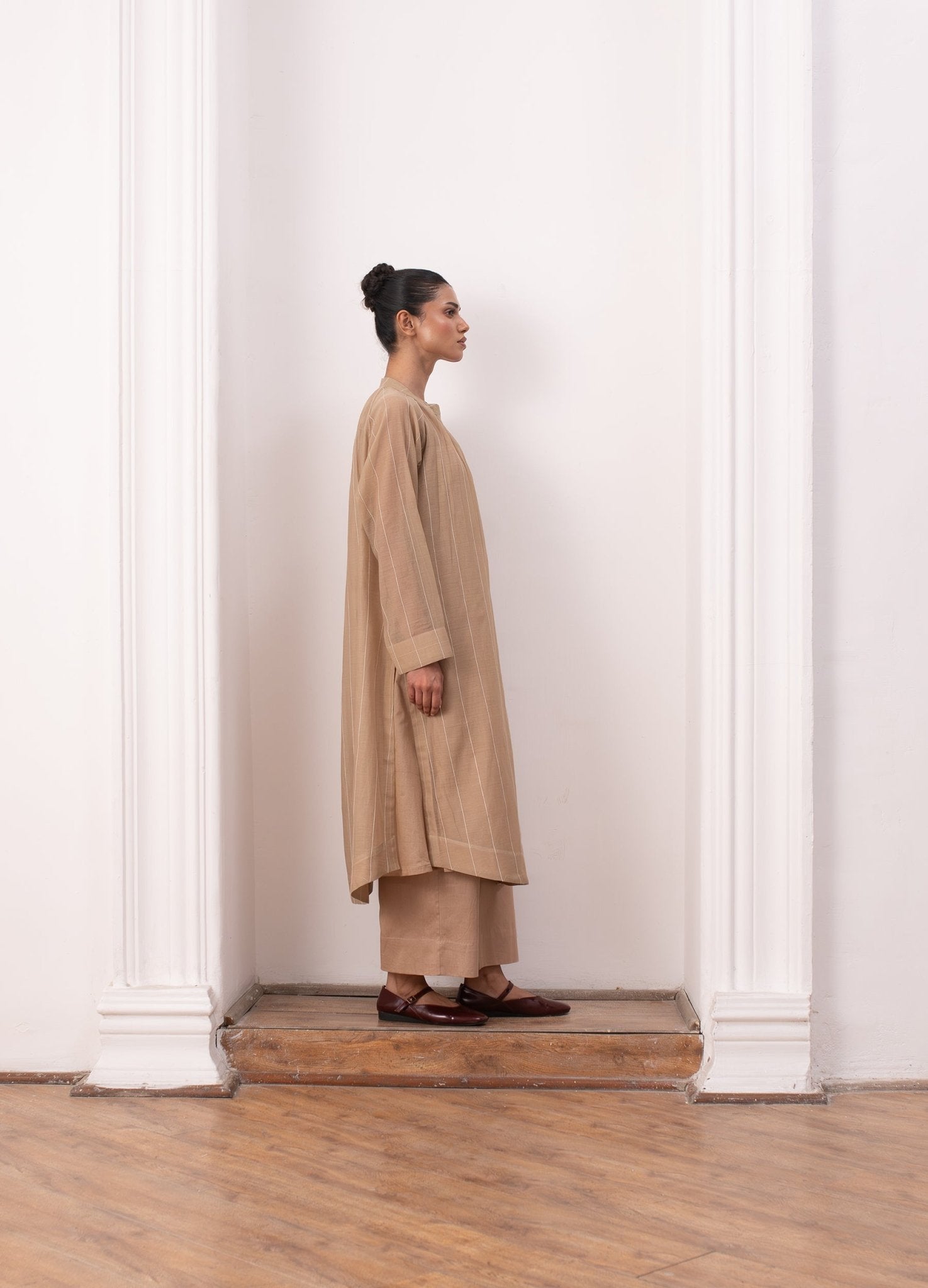 Lissome Set - Warm Beige - CiceroniKurta Set, Everyday WearHiranya