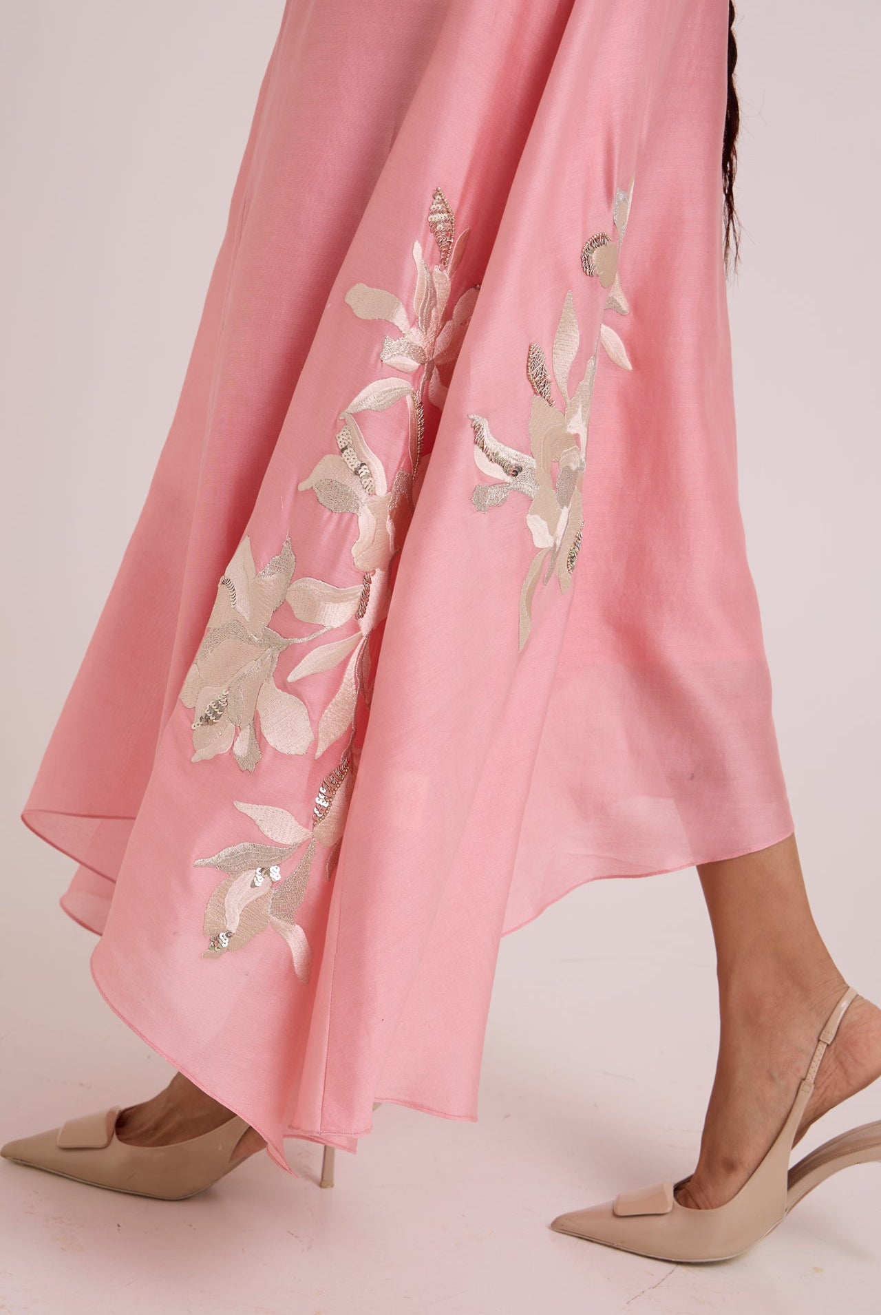 Lizzy - Blush Pink Prism Long Dress - CiceroniDressesMadder Much