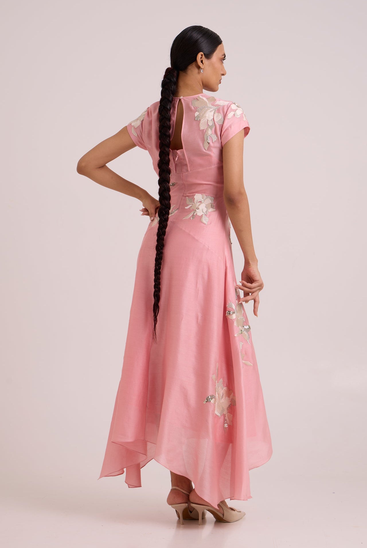 Lizzy - Blush Pink Prism Long Dress - CiceroniDressesMadder Much