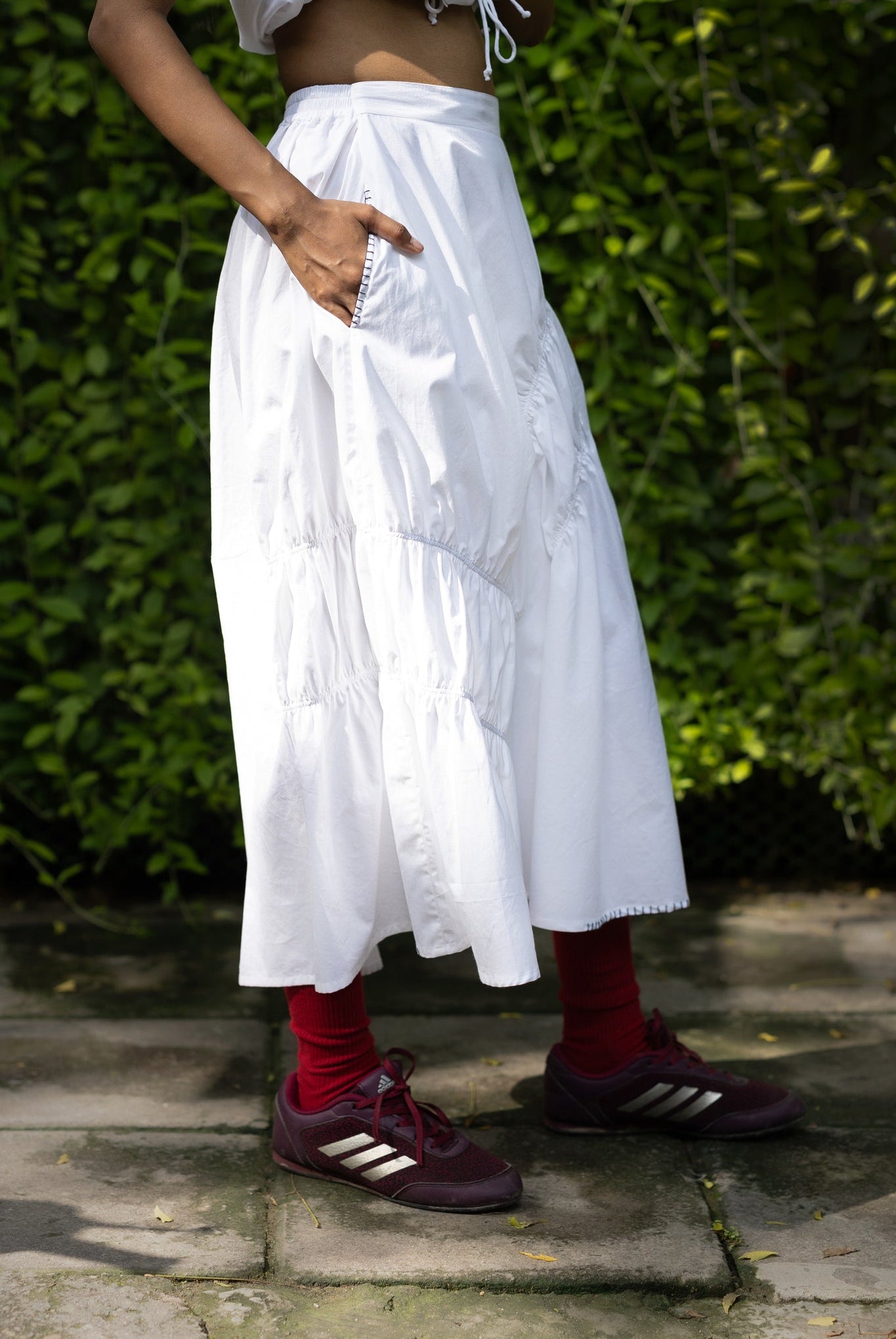 Lizzy White Skirt - CiceroniSkirtDoodlage