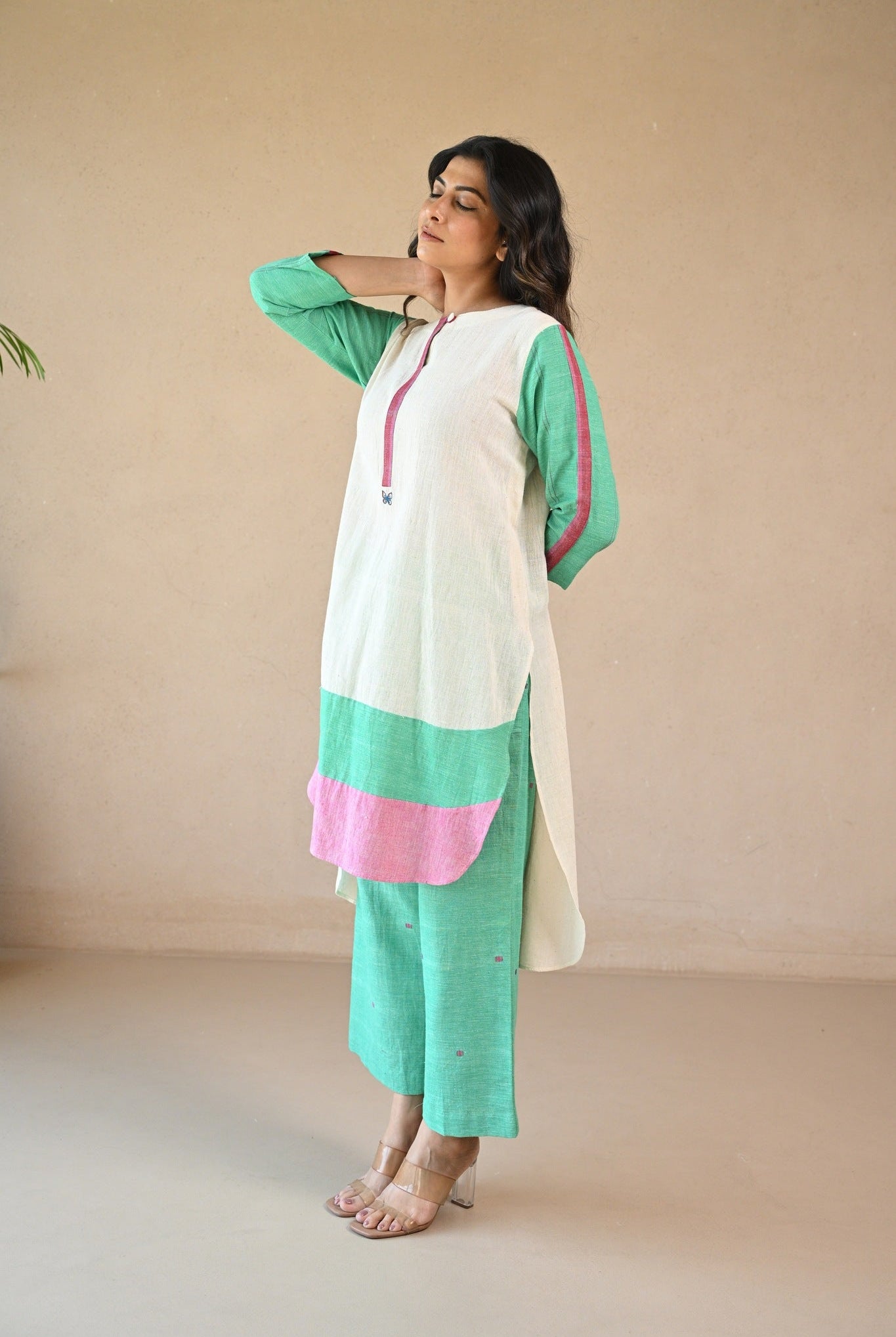 Lola Kurta - Natural White - CiceroniKurta, Everyday WearRang by Rajvi