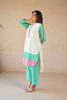 Lola Kurta - Natural White - CiceroniKurta, Everyday WearRang by Rajvi