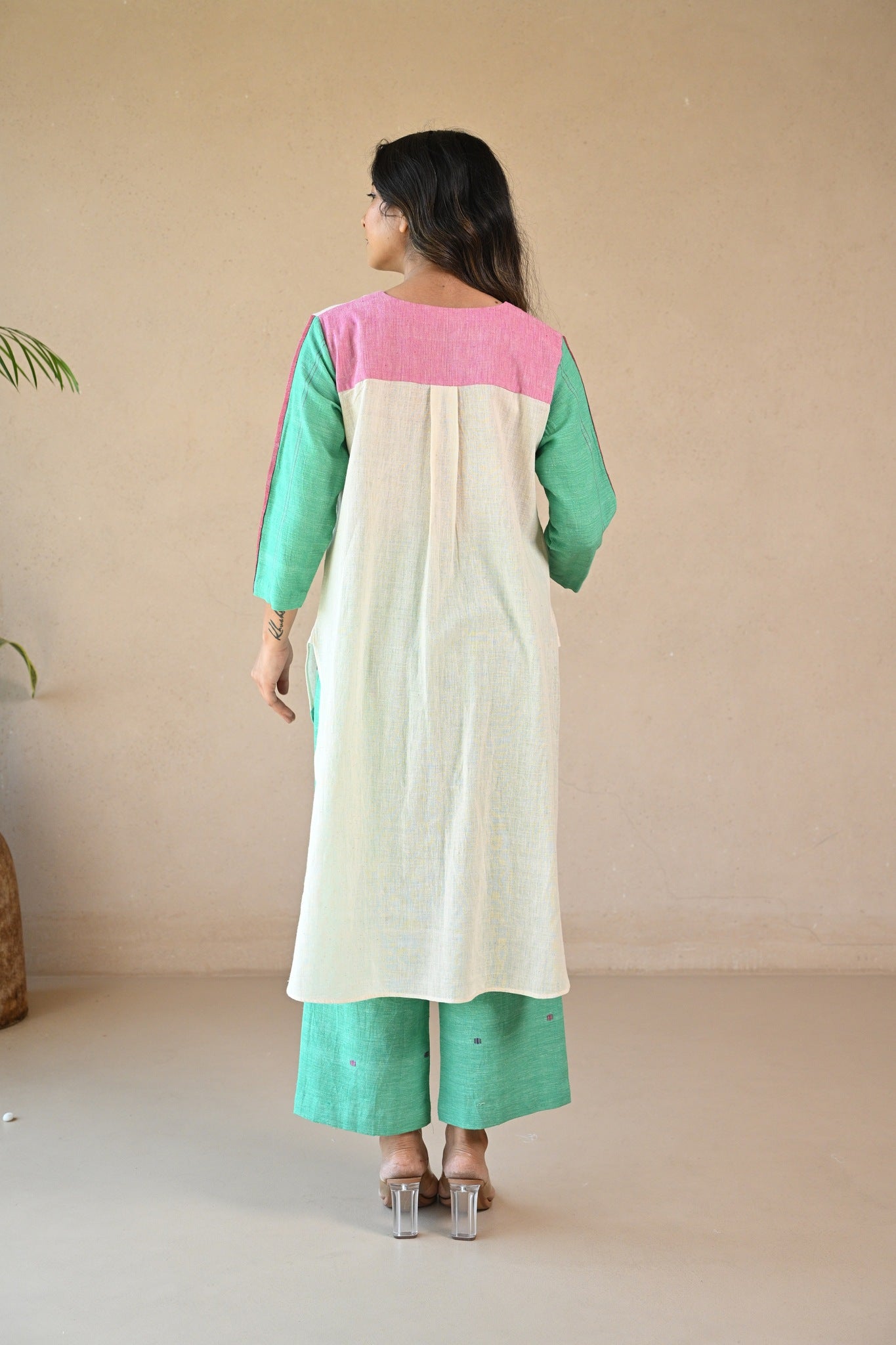 Lola Kurta - Natural White - CiceroniKurta, Everyday WearRang by Rajvi