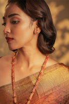 Long Haar with Brocade and Temple Motifs - Pink - CiceroniNecklaceAarika