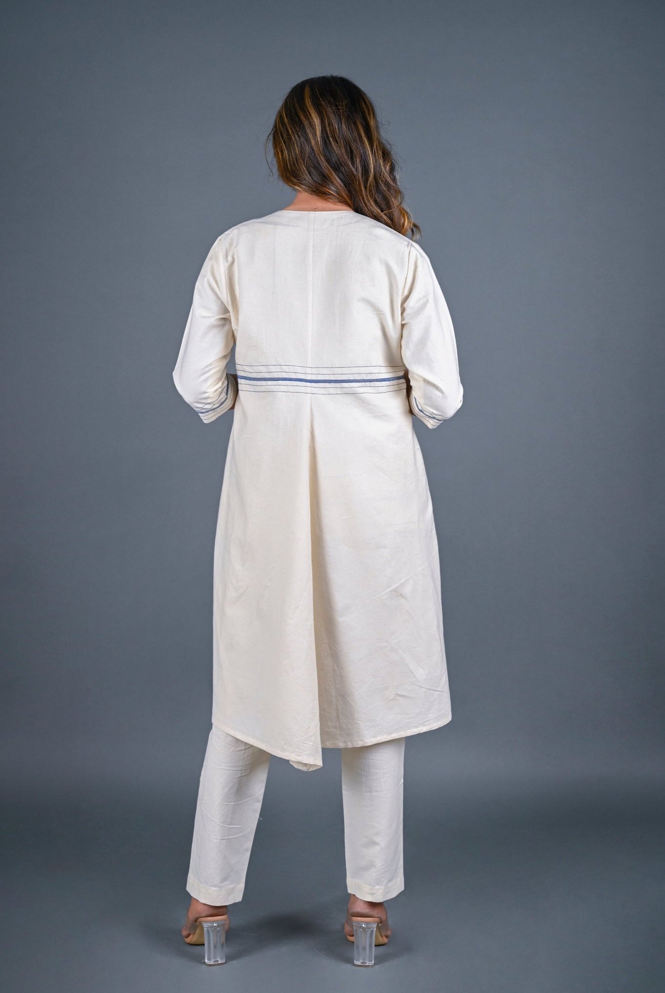 Long One Button Jacket - CiceroniJacketsRang by Rajvi