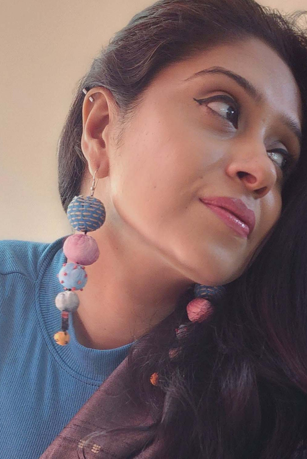 Long Tia Earrings - Green - CiceroniEarringPaulami