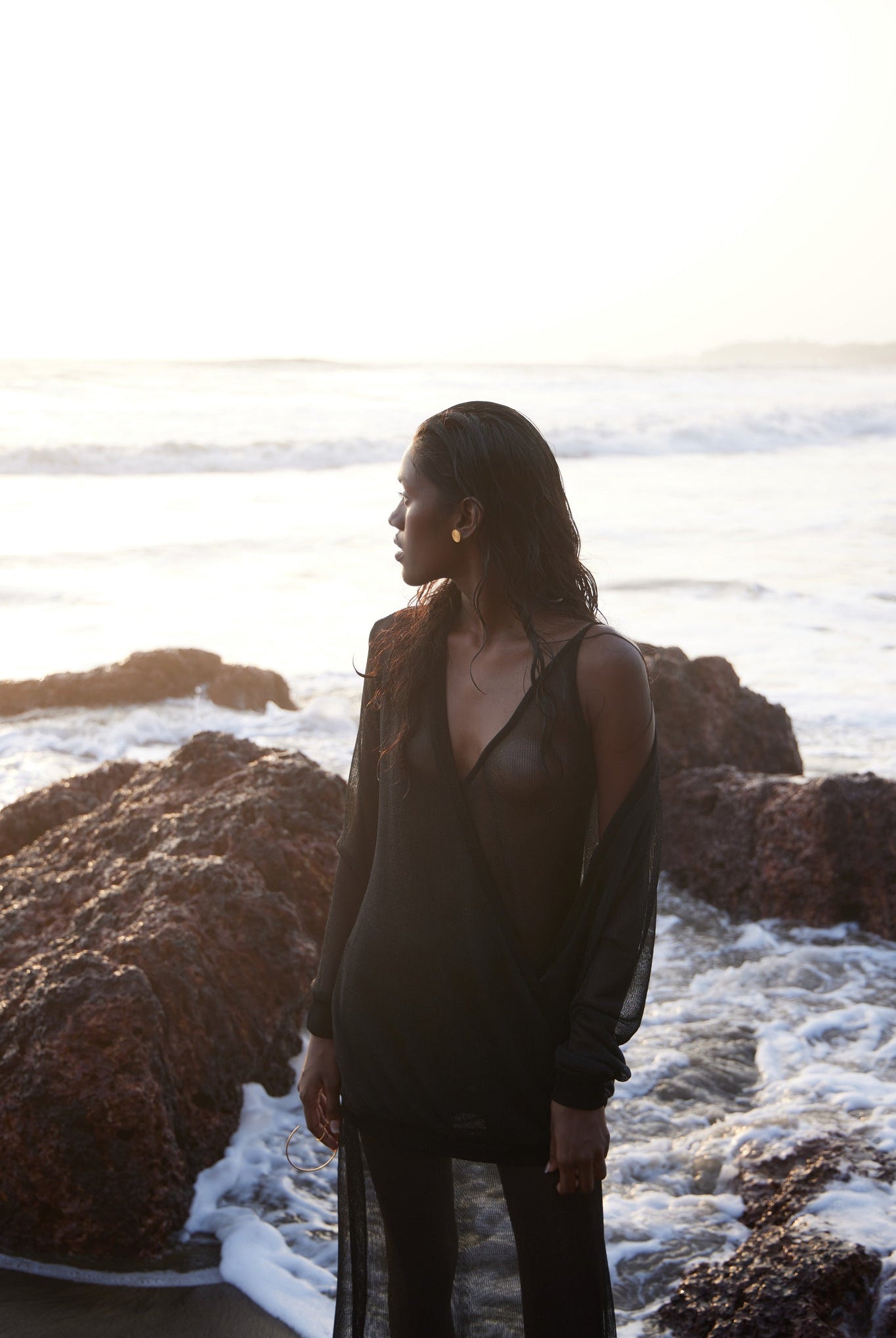 Long Top & Middi Black Chain Dress - CiceroniDressesPriyanca Khanna