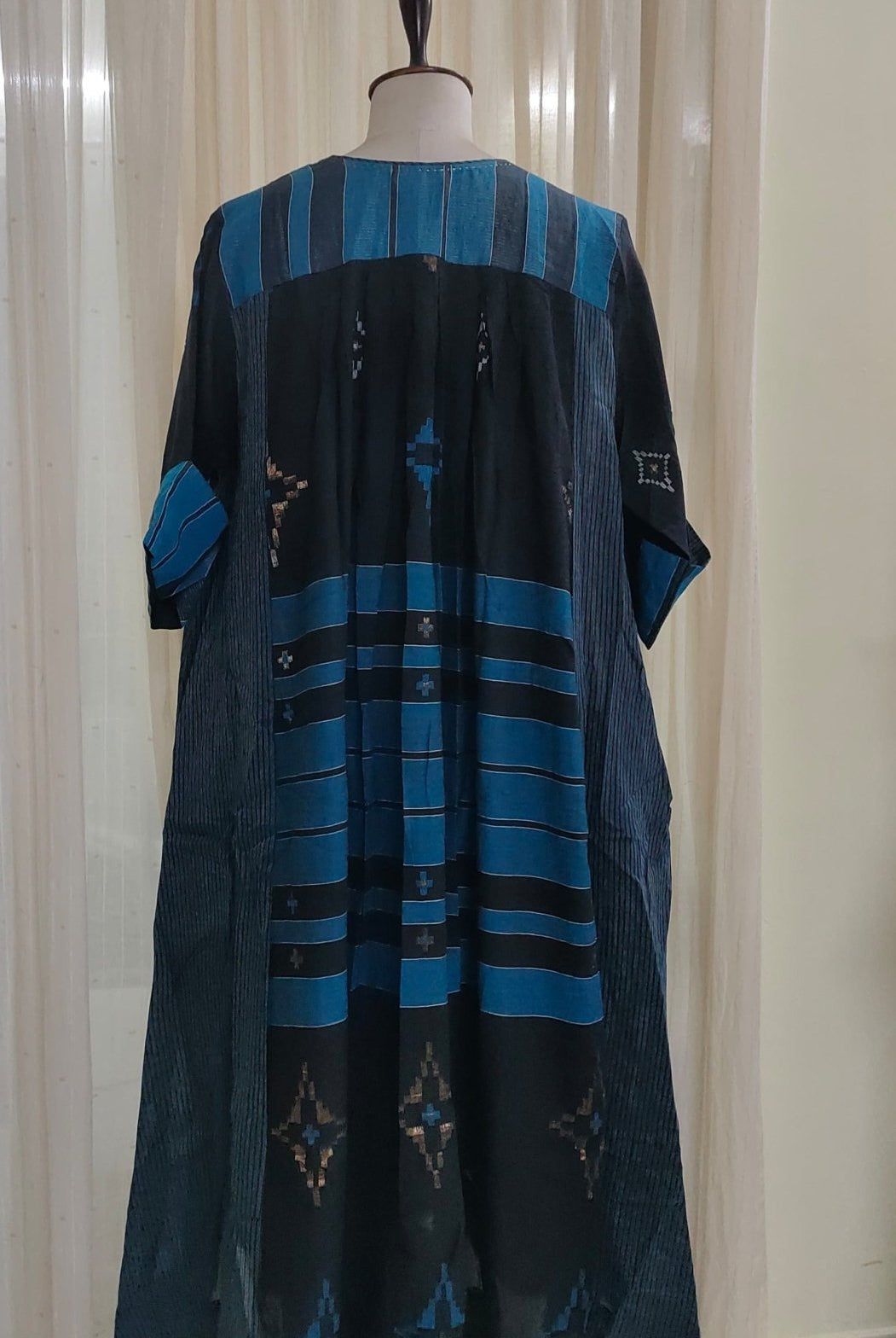 Loose Dress - Black Geometric - RTS - CiceroniDressesBhomra