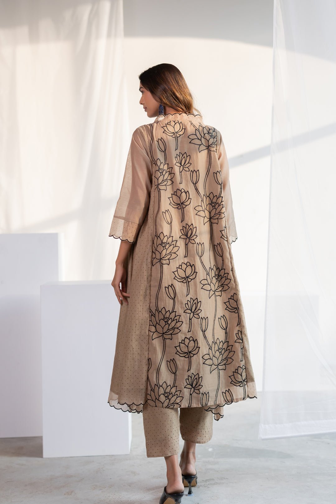 Lotus Bay Applique Kurta Set - CiceroniKurta Set, Everyday WearSilai Studio