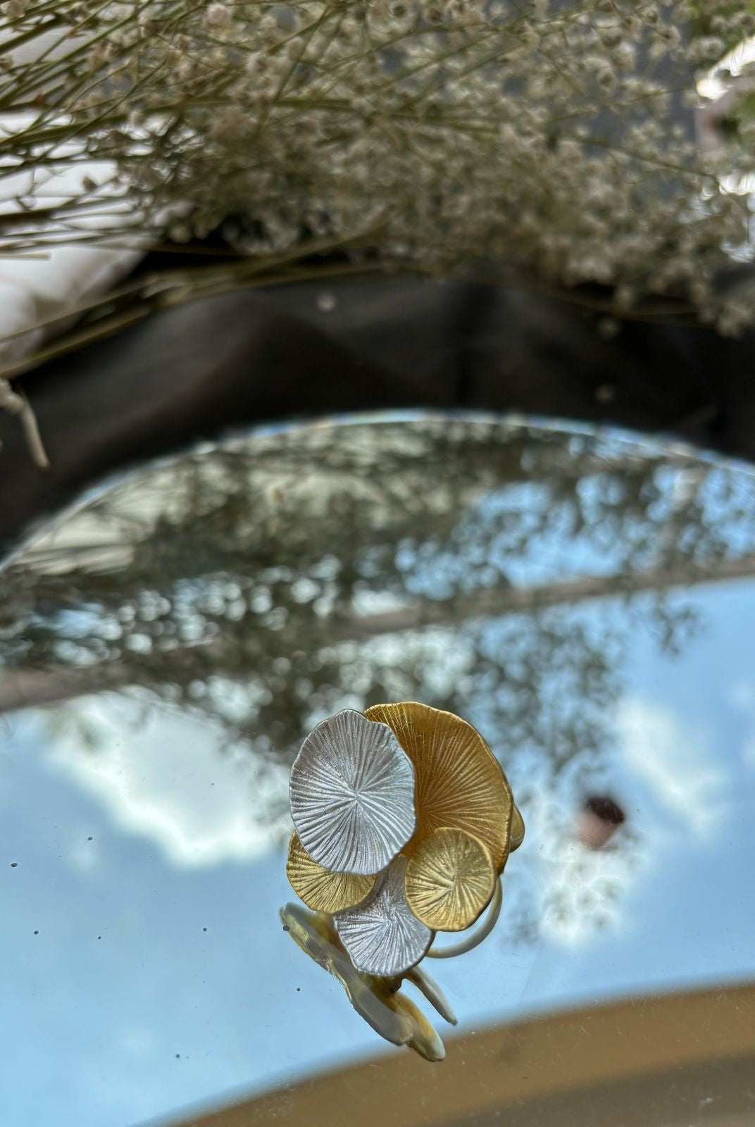 Lotus Pad Ring - CiceroniRingsMerald Curio