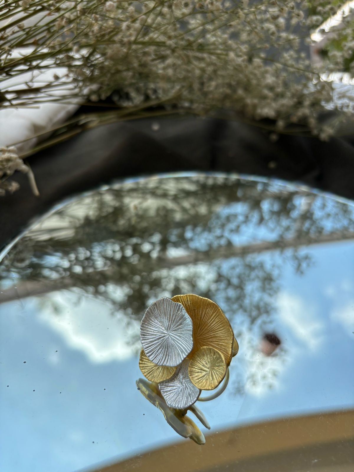 Lotus Pad Ring - CiceroniRingsMerald Curio