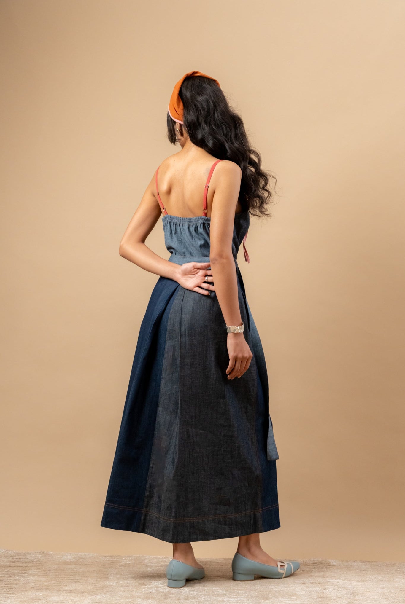 Louisa Upcycled Denim Dress - CiceroniDressesDoodlage