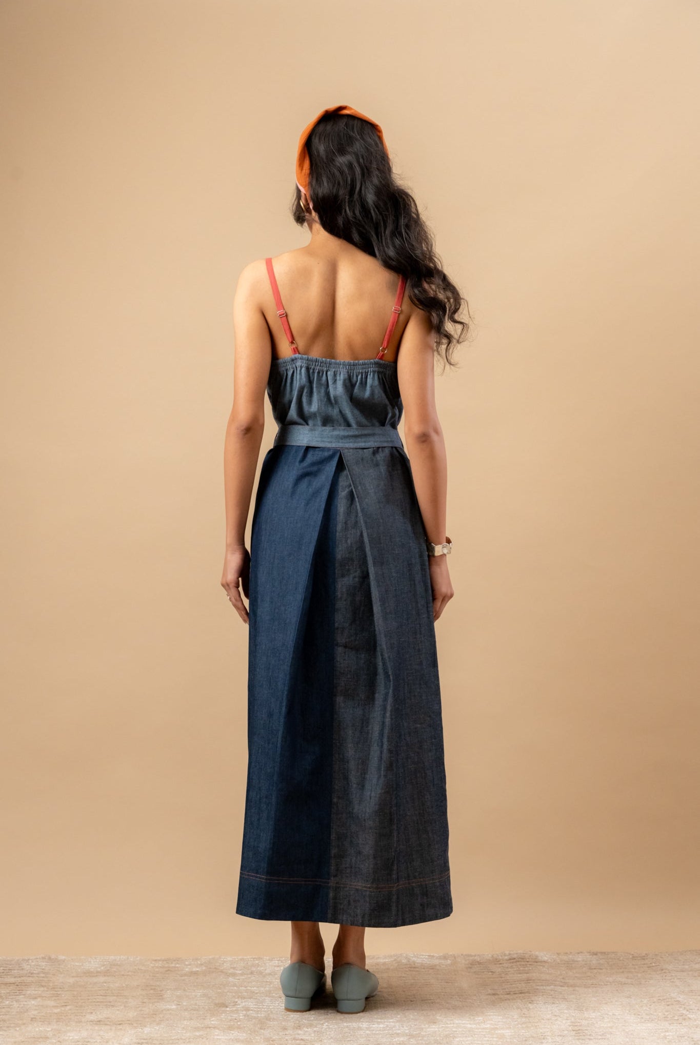 Louisa Upcycled Denim Dress - CiceroniDressesDoodlage