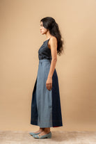 Louisa Upcycled Denim Dress - CiceroniDressesDoodlage