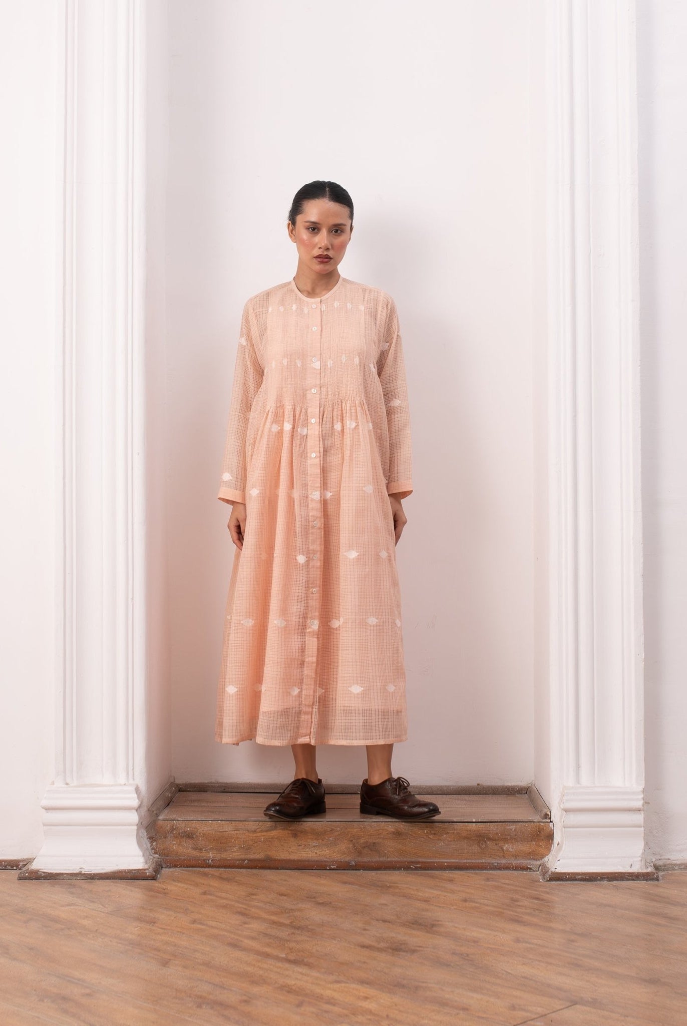 Lucie Rie Dress - Peach - CiceroniSkirt SetHiranya