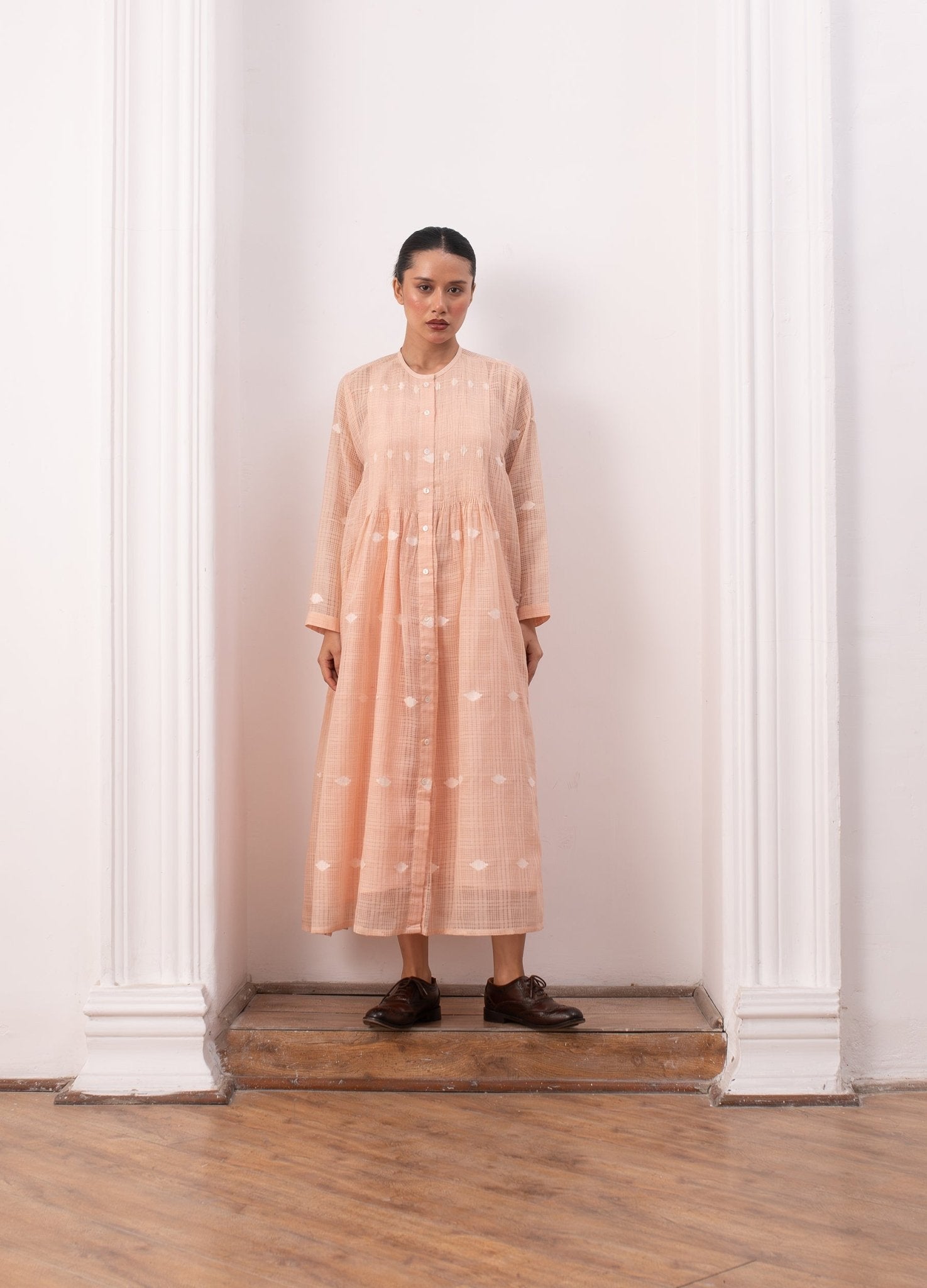 Lucie Rie Dress - Peach - CiceroniSkirt SetHiranya