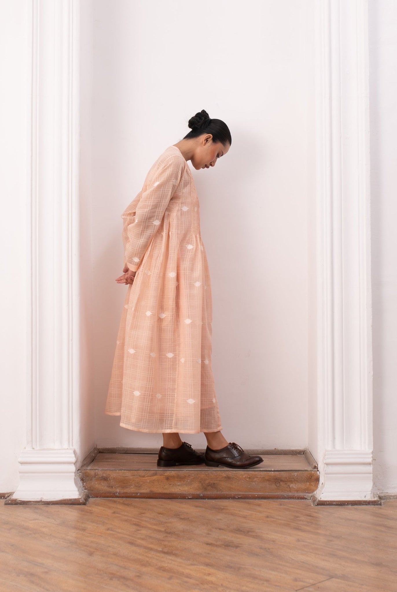 Lucie Rie Dress - Peach - CiceroniSkirt SetHiranya