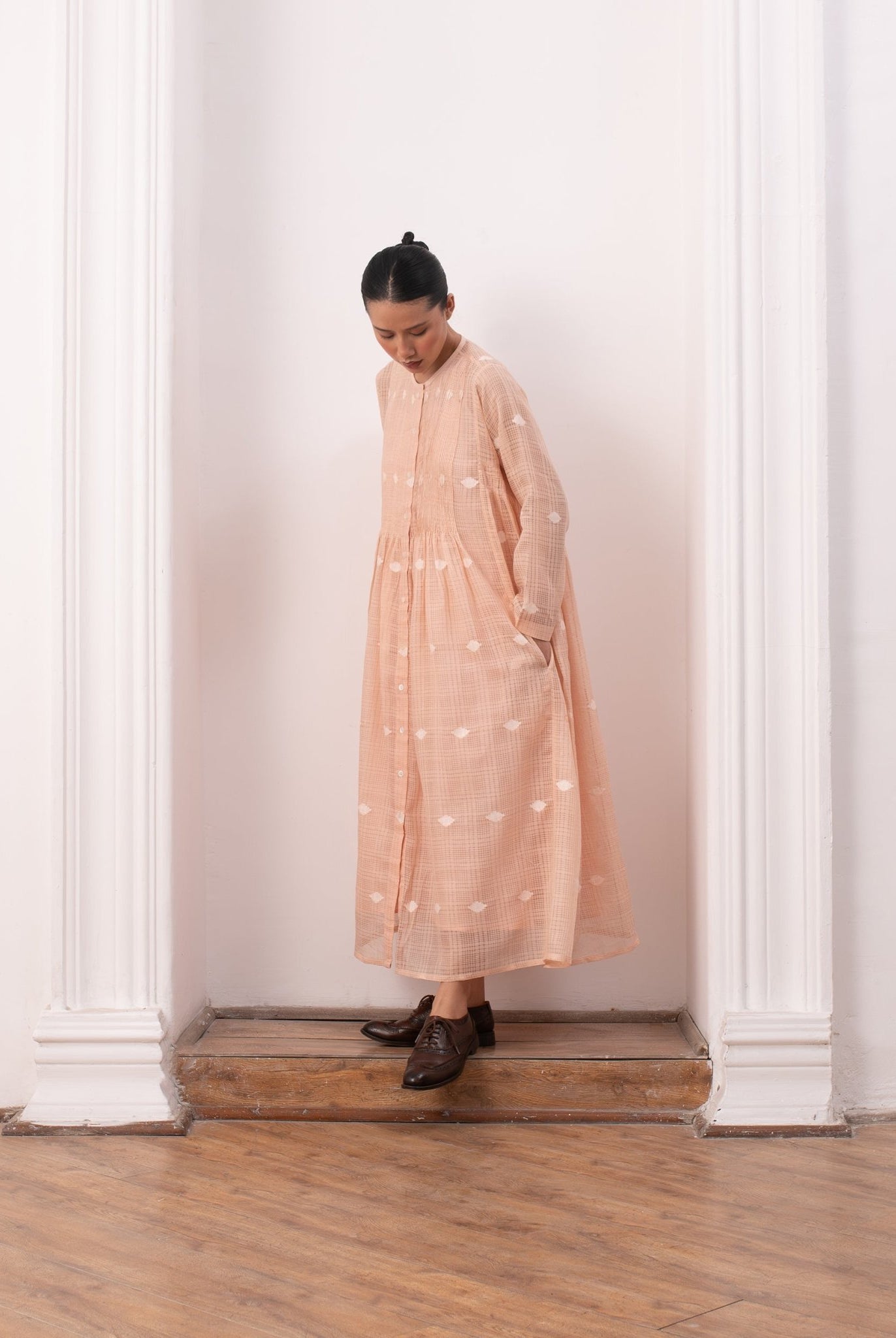Lucie Rie Dress - Peach - CiceroniSkirt SetHiranya
