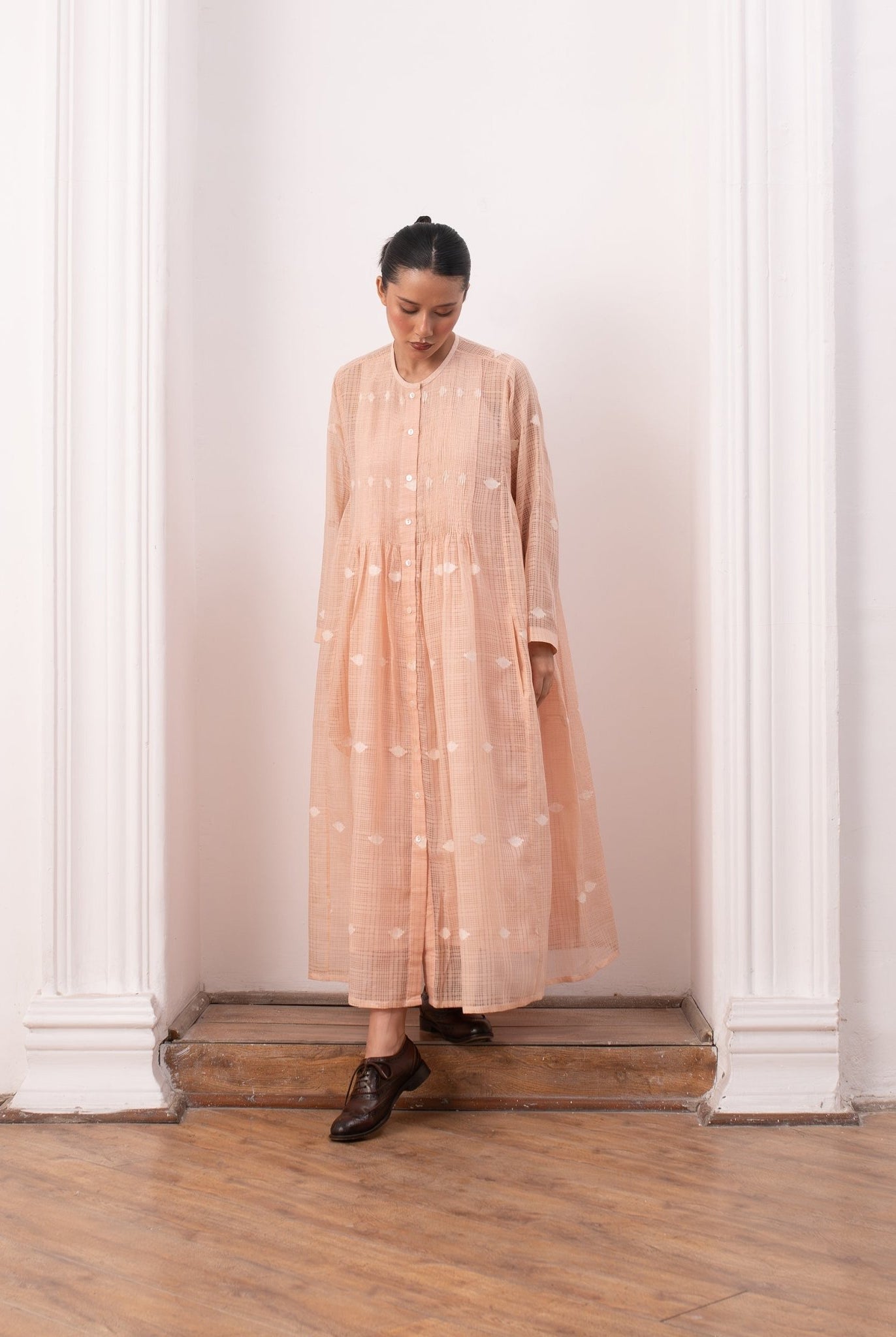 Lucie Rie Dress - Peach - CiceroniSkirt SetHiranya