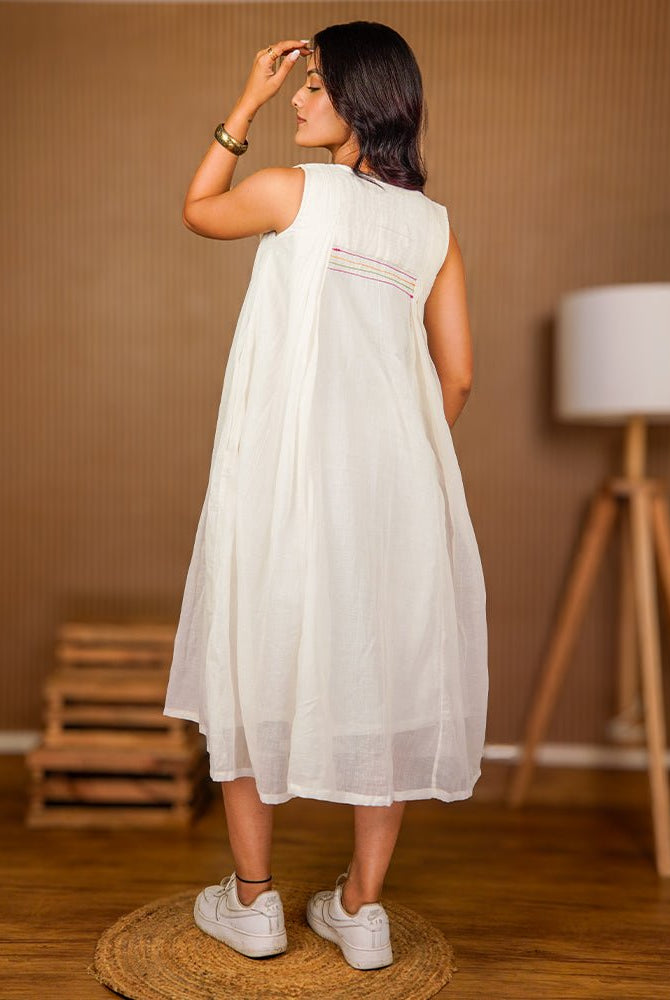 Luna Dress - White - CiceroniDressesPrathaa