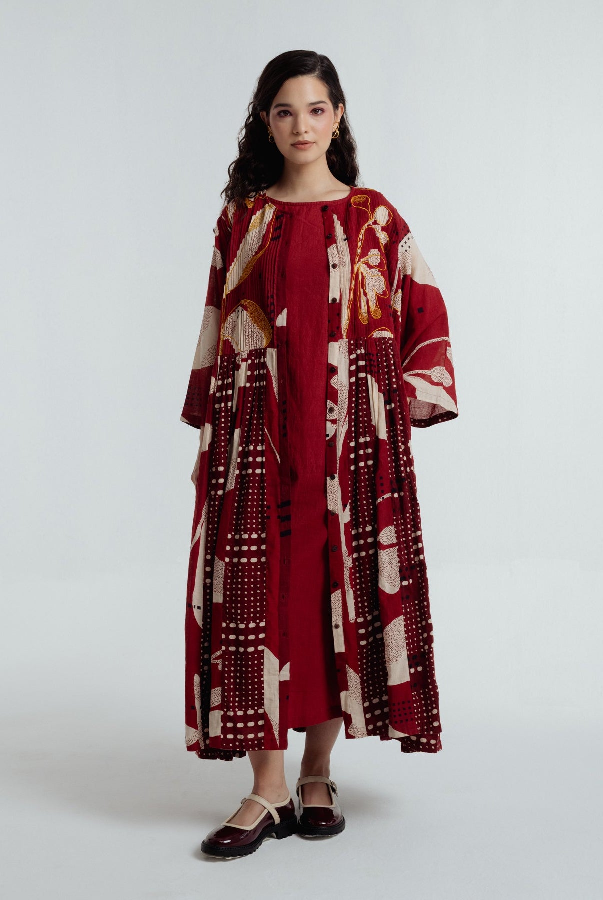 Madder Jacket Dress - CiceroniDressesRias Jaipur