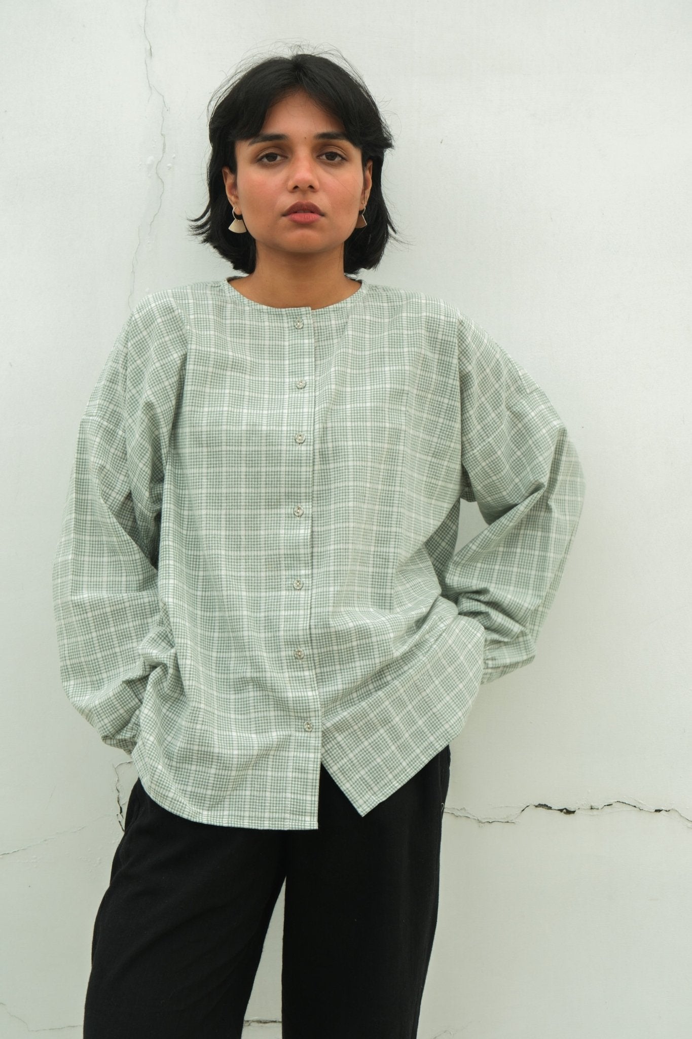 Madras Flair Oversized Shirt - CiceroniWomen Shirtswith N.