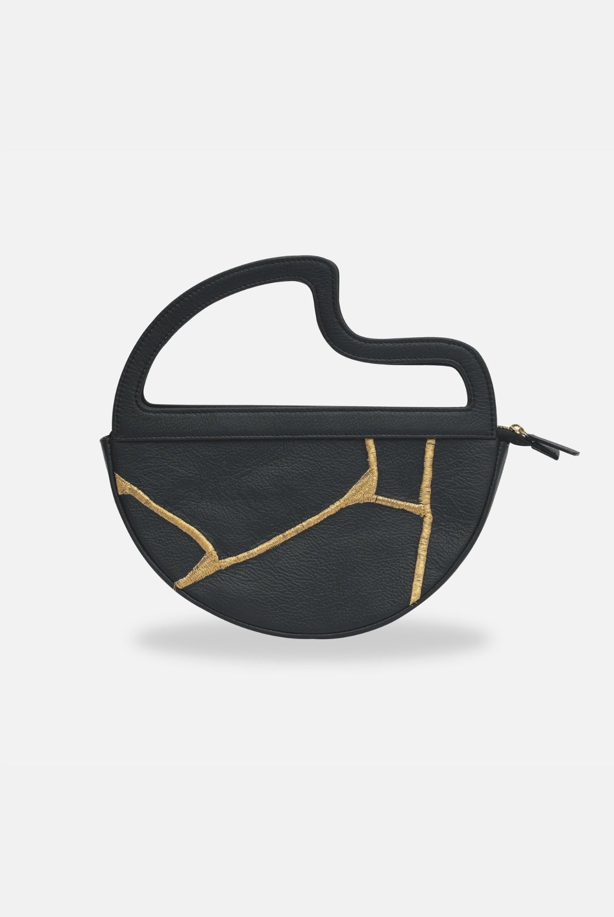 Maeve Crescent Clutch in Black - CiceroniClutchEconock