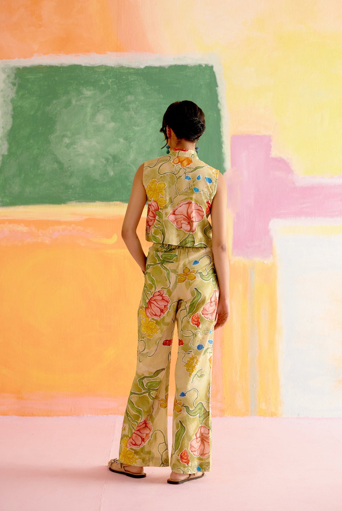 Malta Co - ord Pants Set in Le Jardin Print - CiceroniCo - ord SetHappi Space