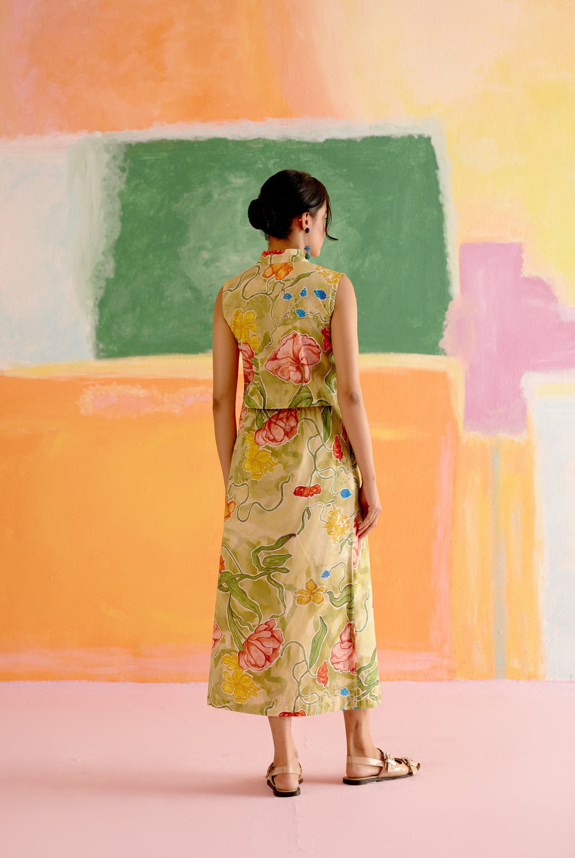 Malta Co - ord Skirt Set in Le Jardin Print - CiceroniSkirt SetHappi Space