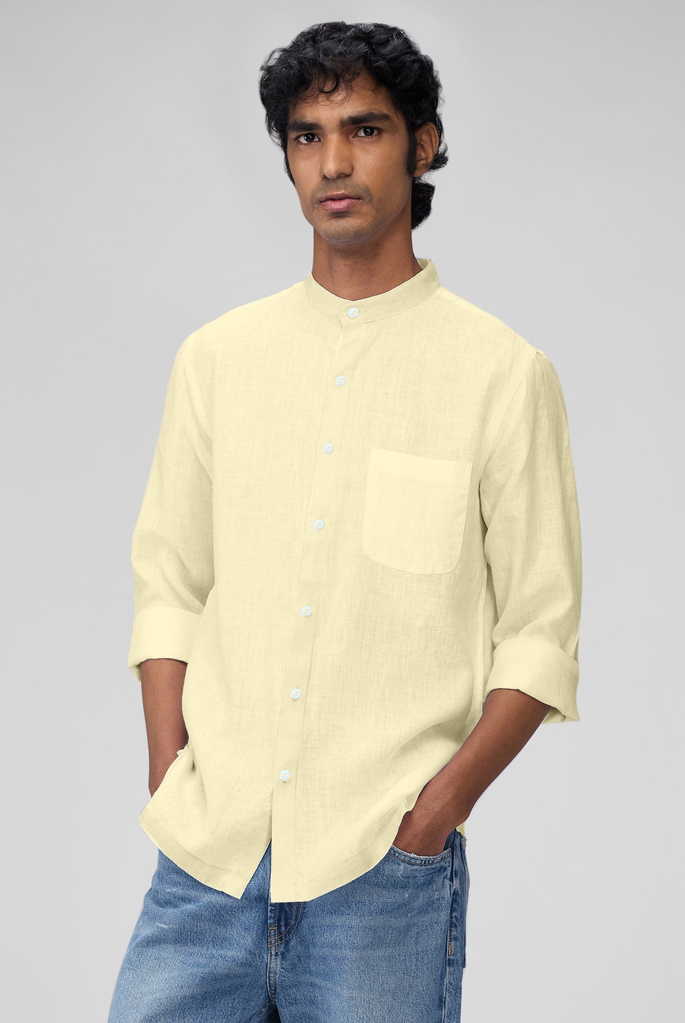 Mandarin 100% Linen Shirt - CiceroniMen Shirtsbhrāta