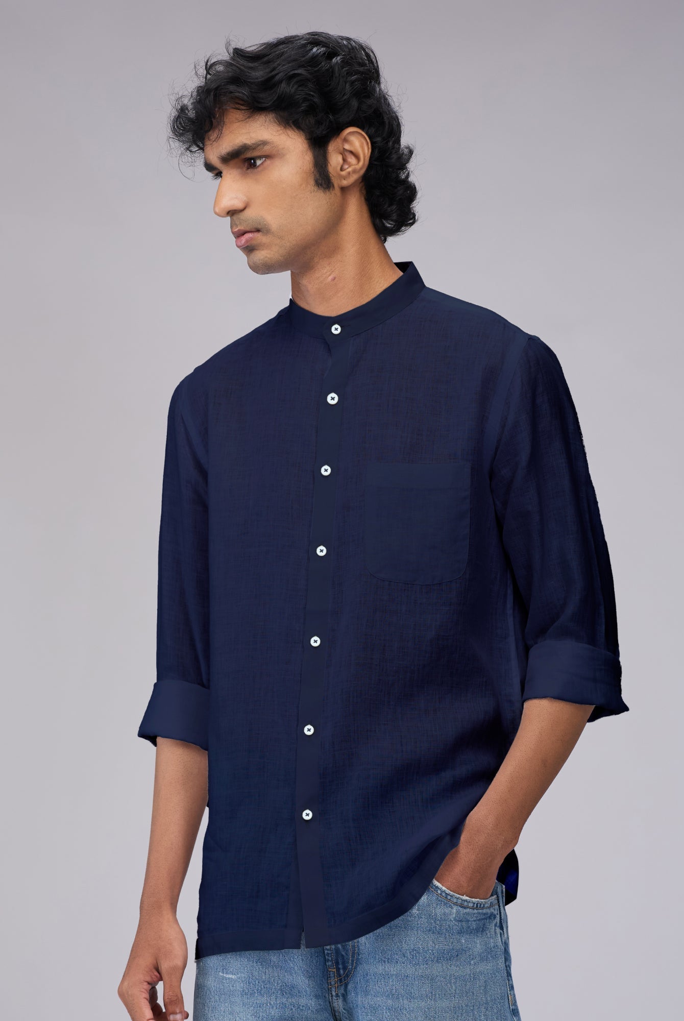 Mandarin 100% Linen Shirt - CiceroniMen Shirtsbhrāta