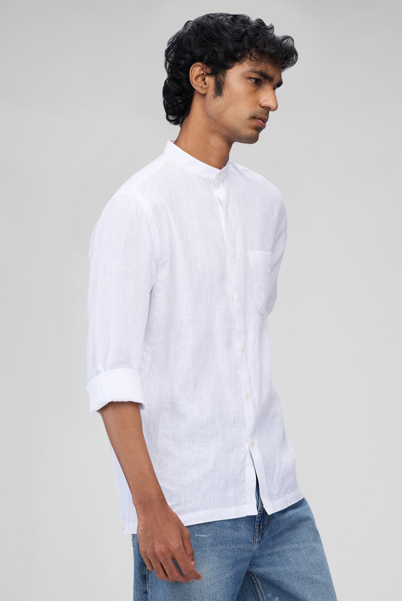 Mandarin 100% Linen Shirt - CiceroniMen Shirtsbhrāta