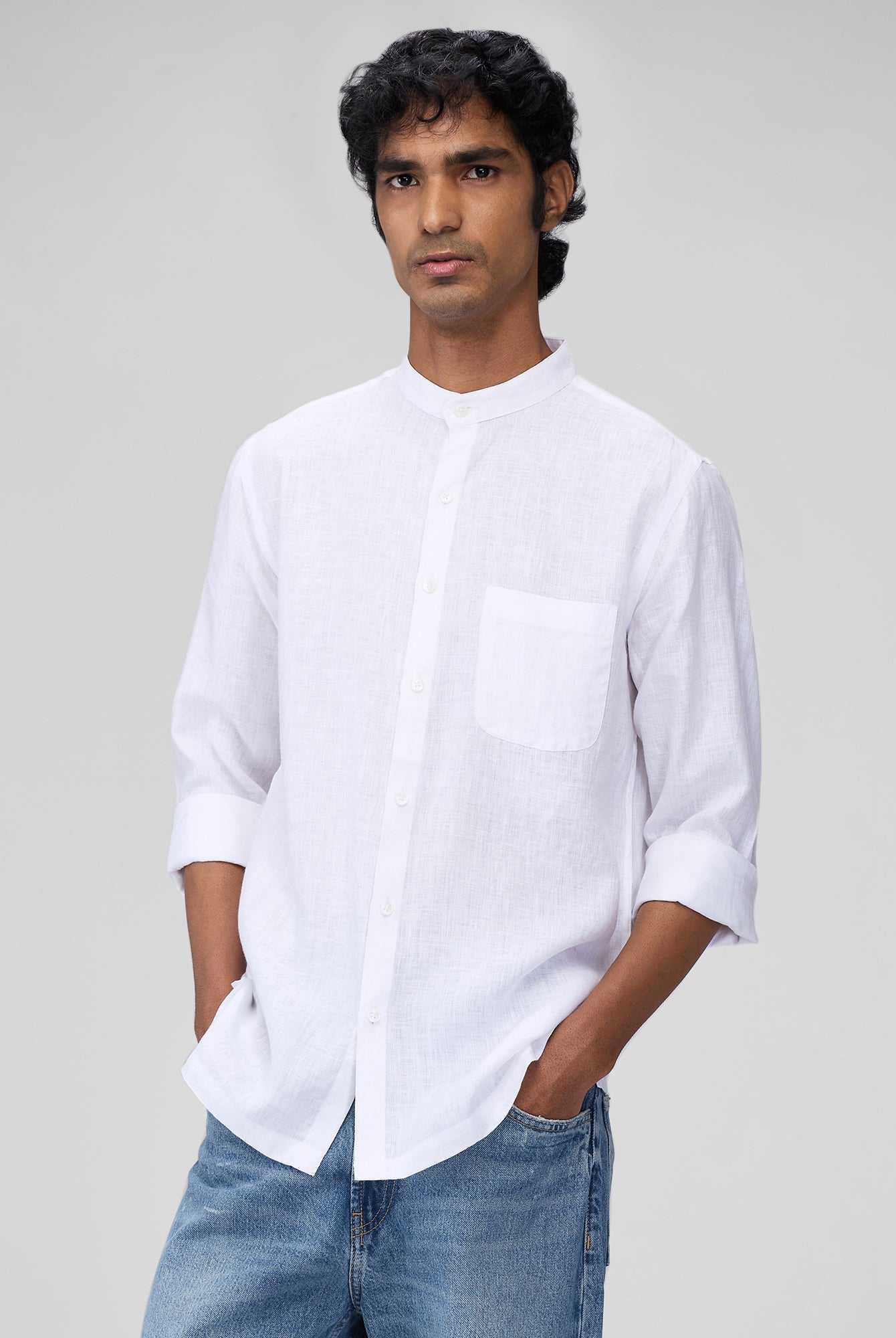 Mandarin 100% Linen Shirt - CiceroniMen Shirtsbhrāta