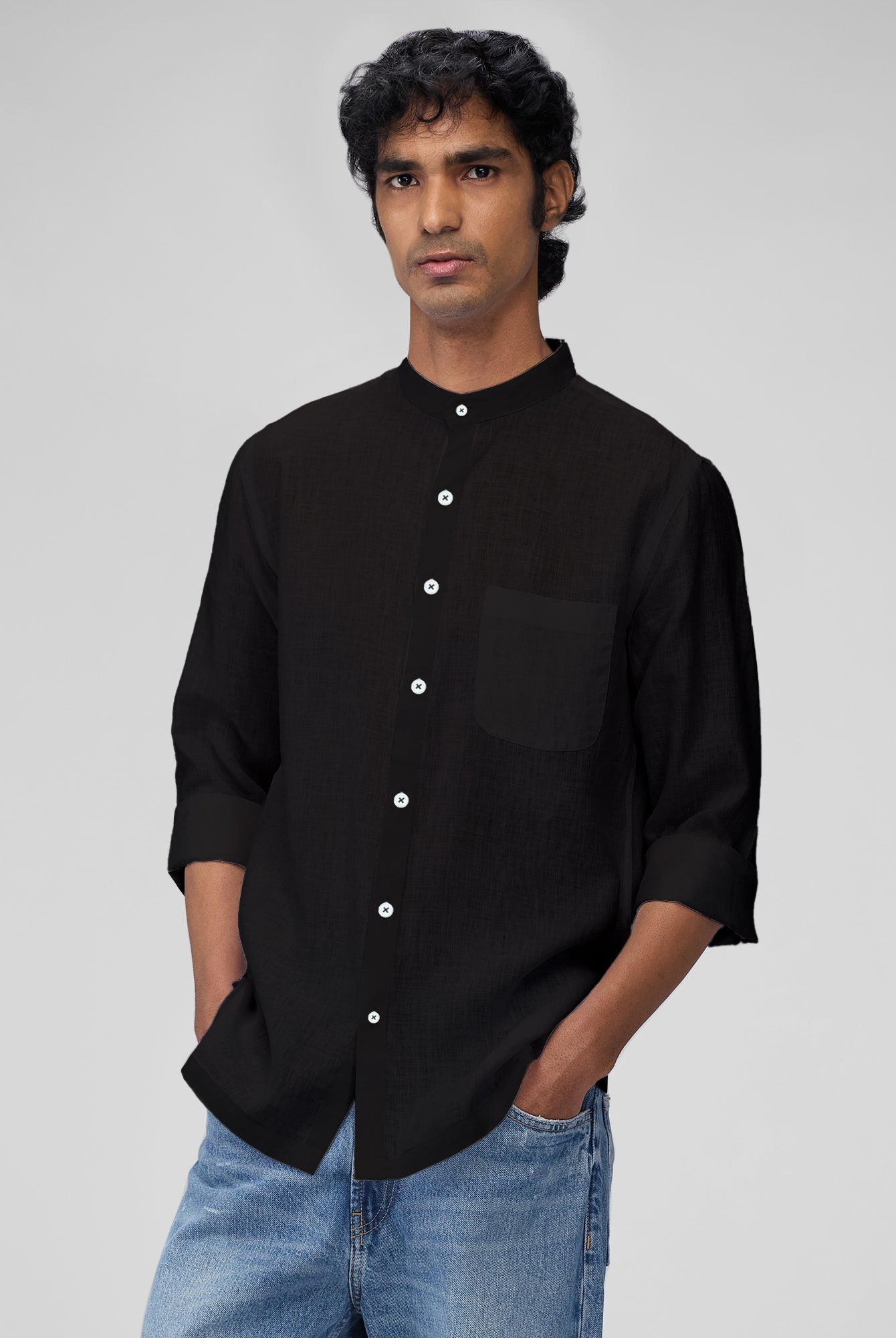 Mandarin 100% Linen Shirt - CiceroniMen Shirtsbhrāta