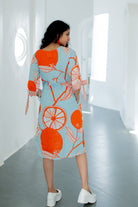Mandarin Print Cotton Dress - CiceroniDressesSilai Studio