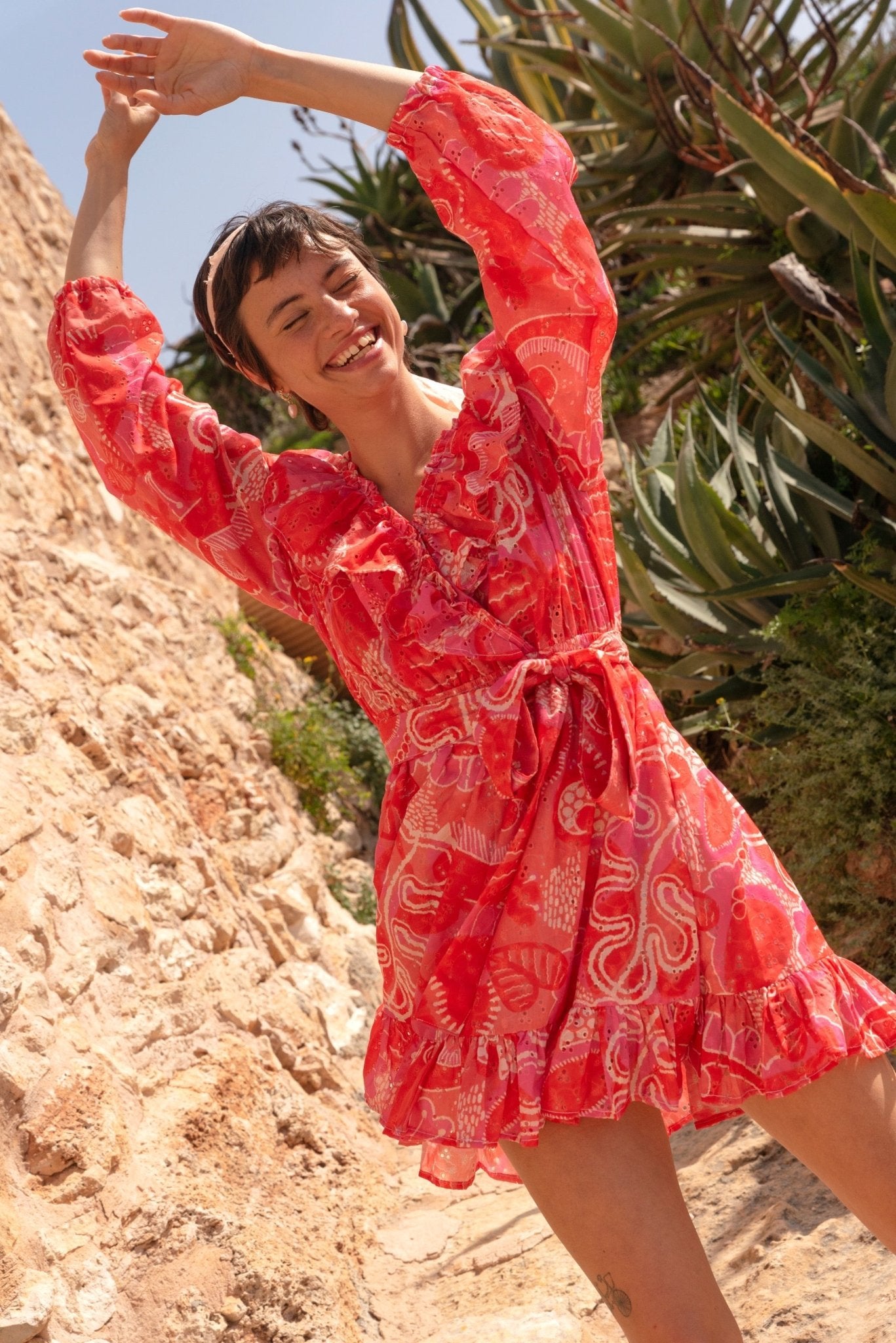 Margarita Dress In Jaipur Print - CiceroniDressesHappi Space