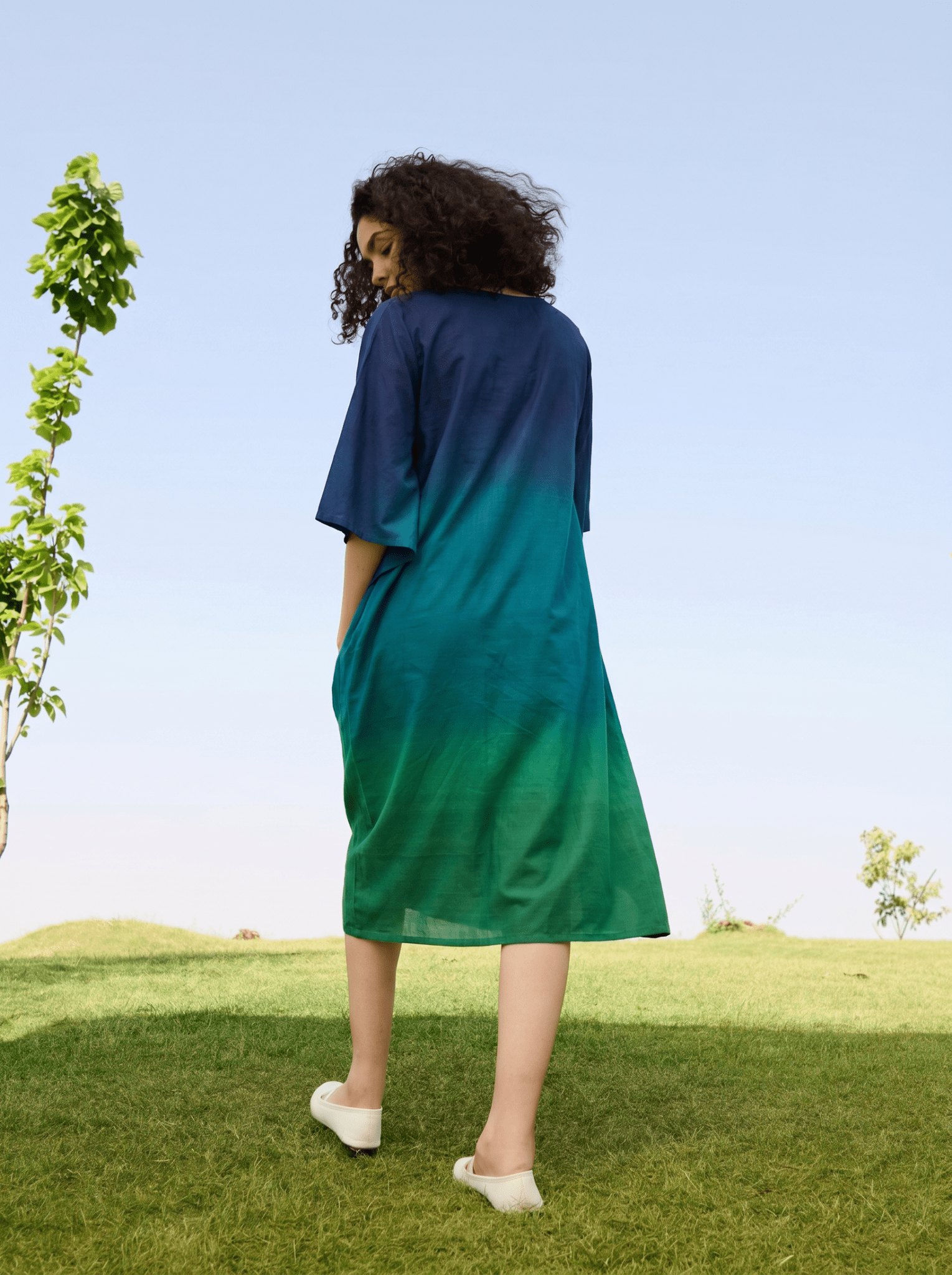 Marie Dress - Blue Green Ombre - CiceroniDressesRAAS Life