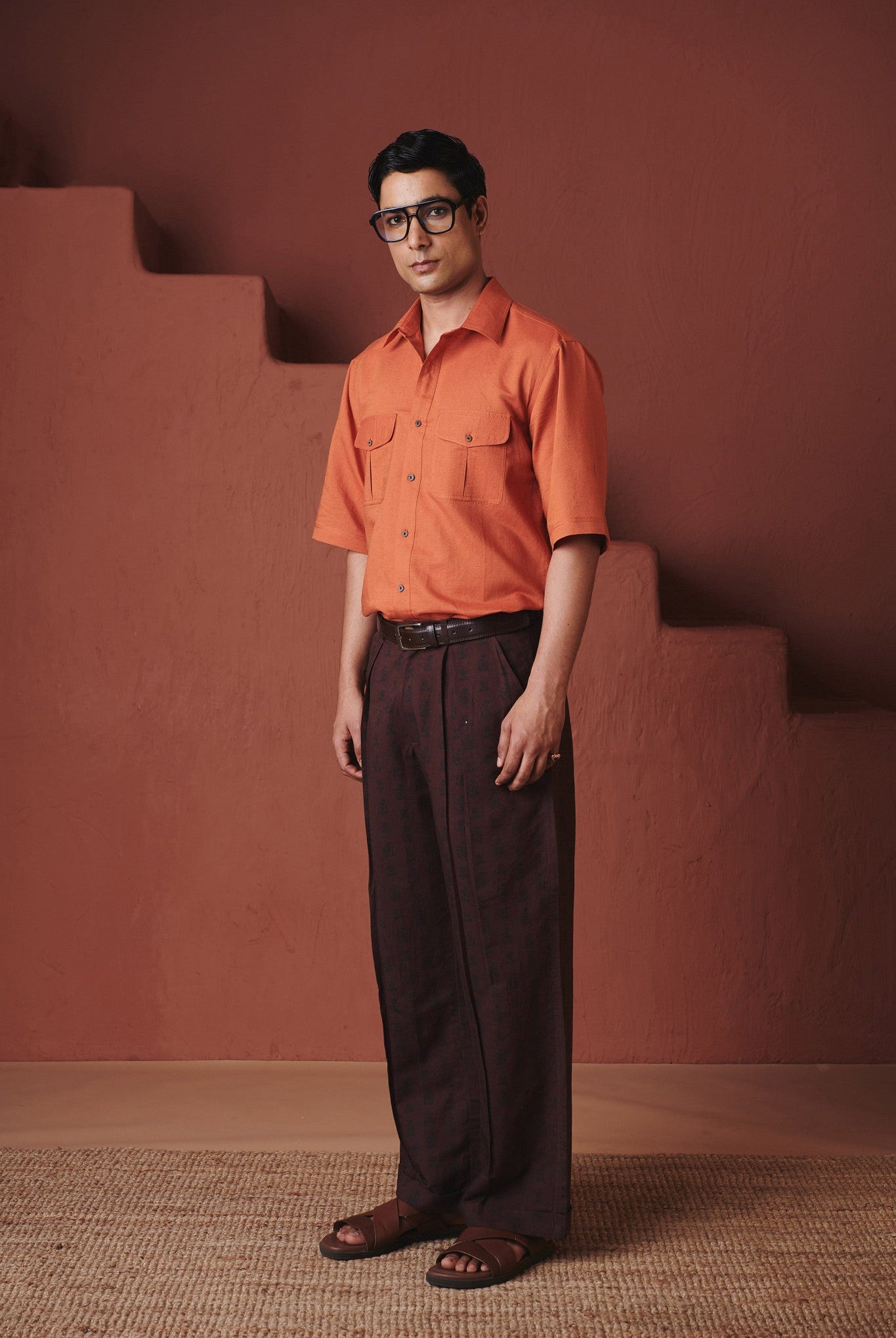 Marigold Co - Linen Men's Flap Pocket Shirt - CiceroniMen ShirtsSaphed